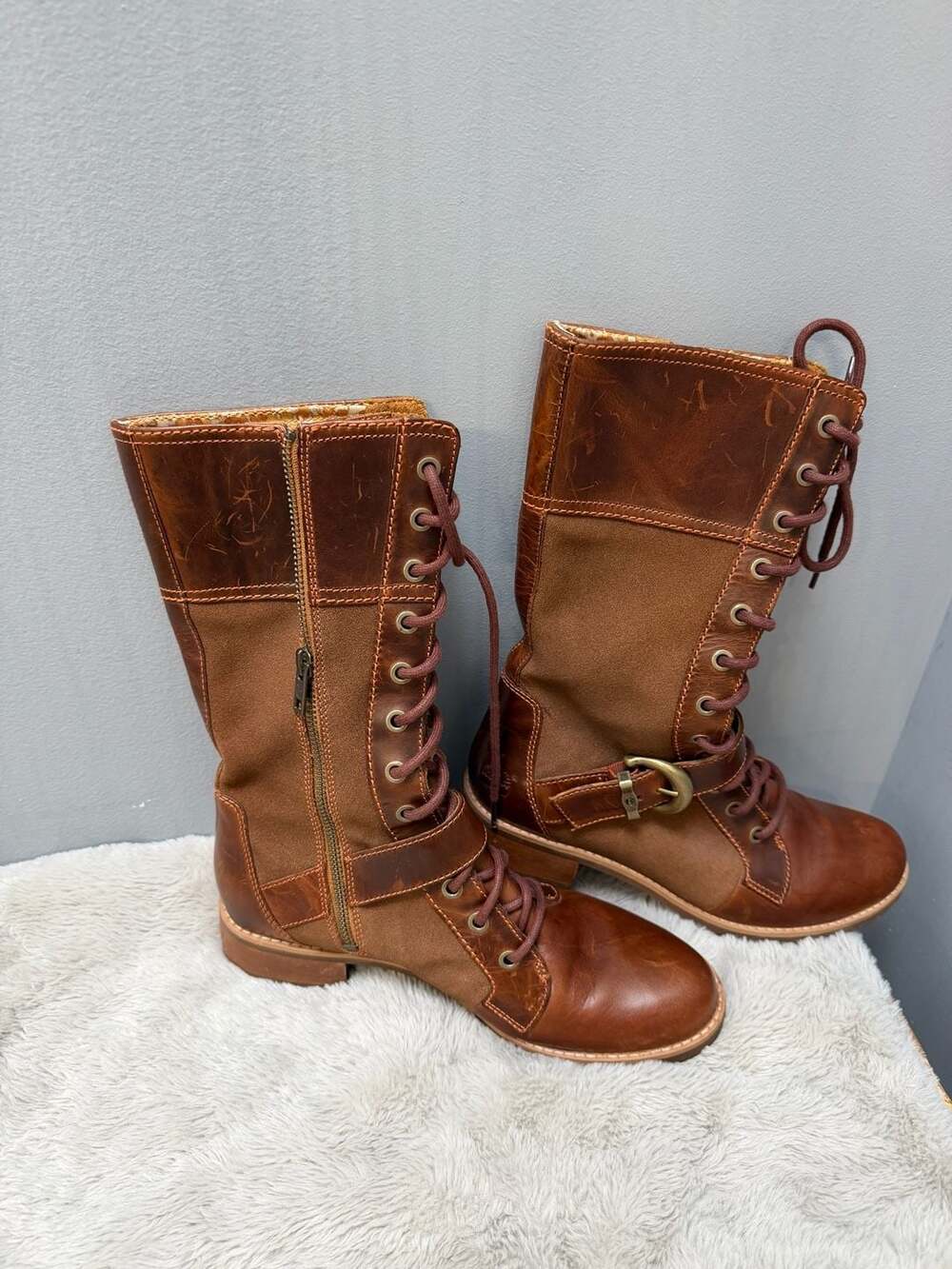 Vintage Y2K Timberland earthkeepers bethel Leather Buckle Boots Size 8 Womens - Picture 8 of 8